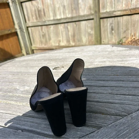 ADRIENNE VITTADINI Nella Faux Leather Block Heel Mules size 11 - Picture 7 of 11